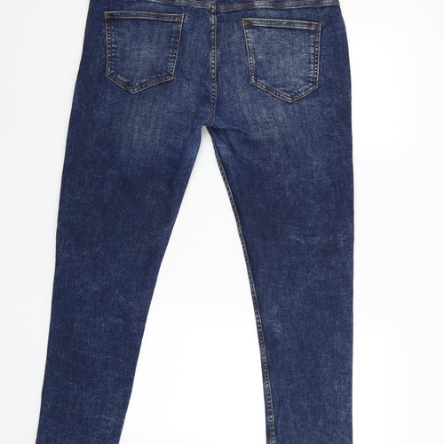 Denim & Co. Womens Blue   Straight Jeans Size 36 L29 in