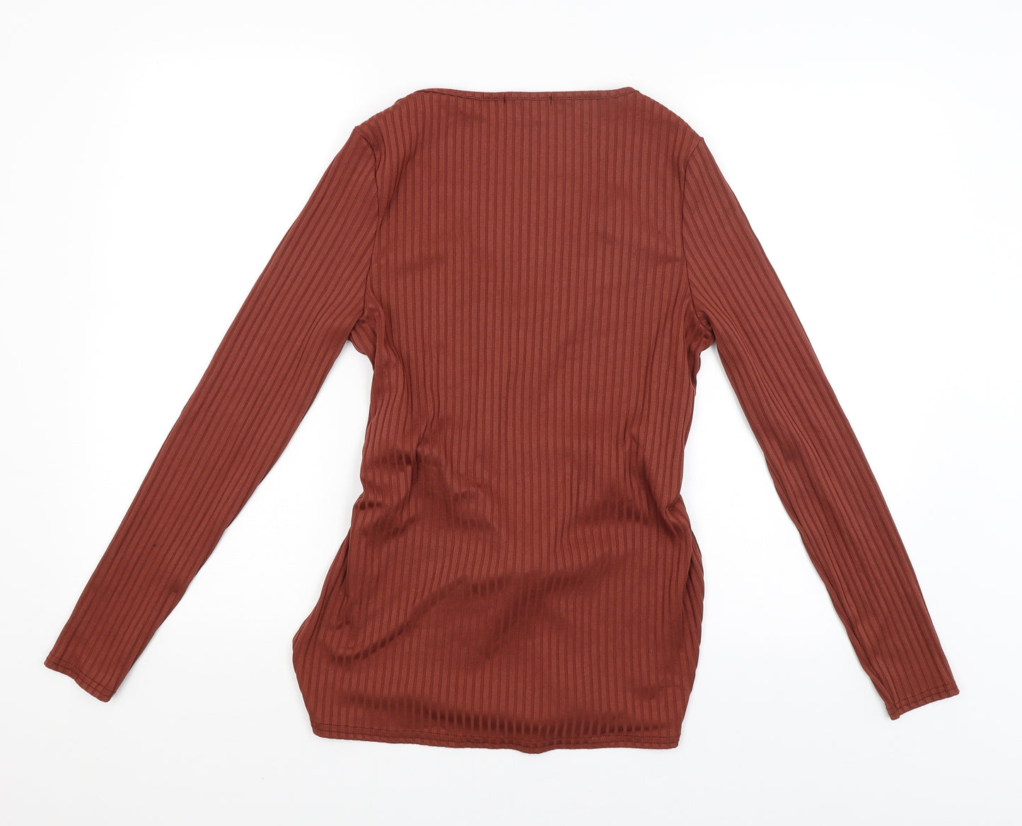 Club London Womens Brown   Basic Blouse Size 8
