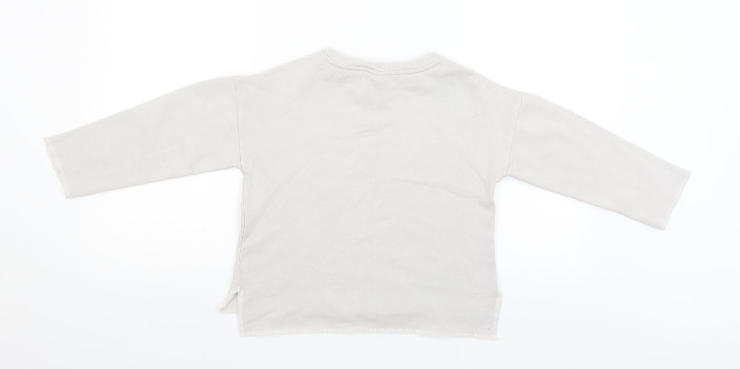 Zara Womens Grey   Pullover Jumper Size 6  - Cat