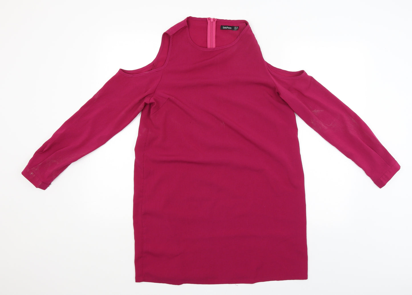 Boohoo Womens Pink   Basic Blouse Size 12