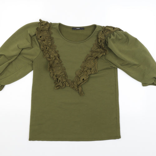 George Womens Green   Pullover Jumper Size S