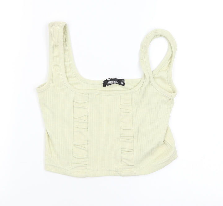 Missguided Womens Green   Camisole Blouse Size 6