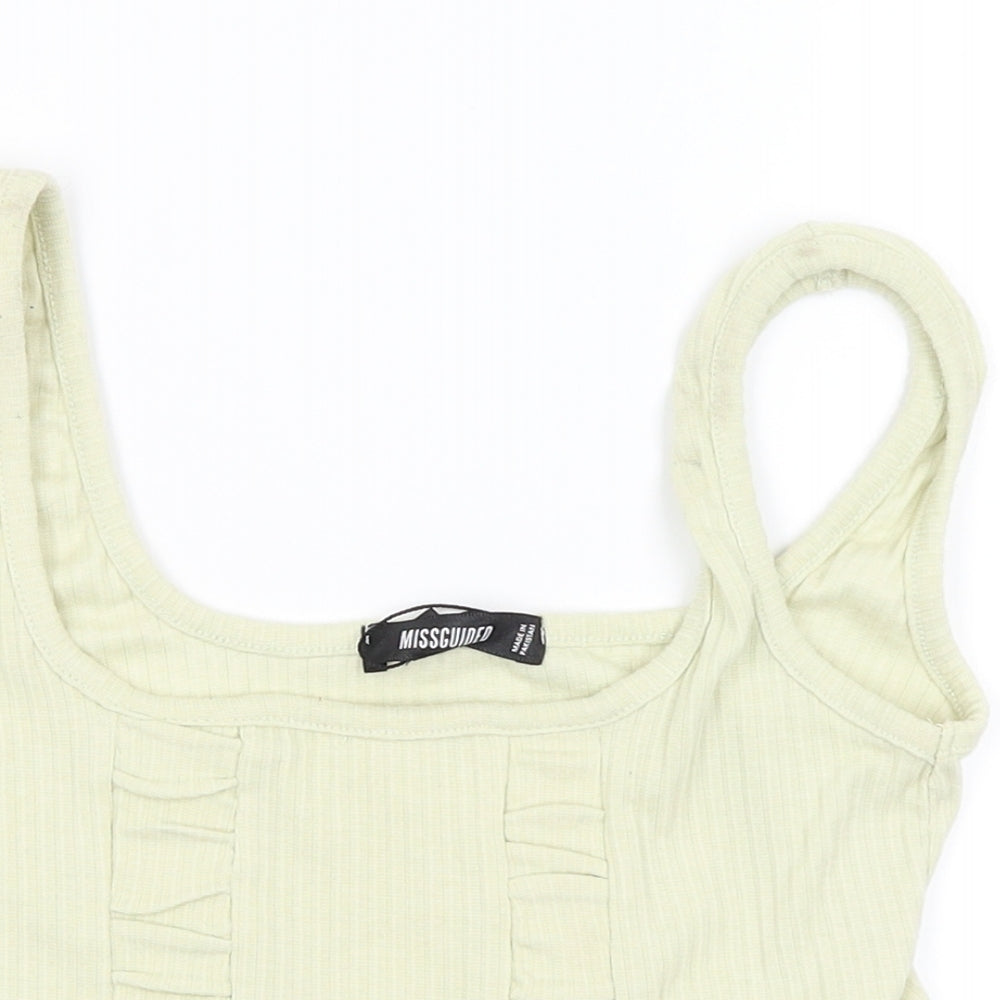 Missguided Womens Green   Camisole Blouse Size 6