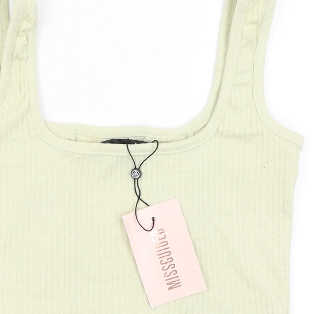 Missguided Womens Green   Camisole Blouse Size 6