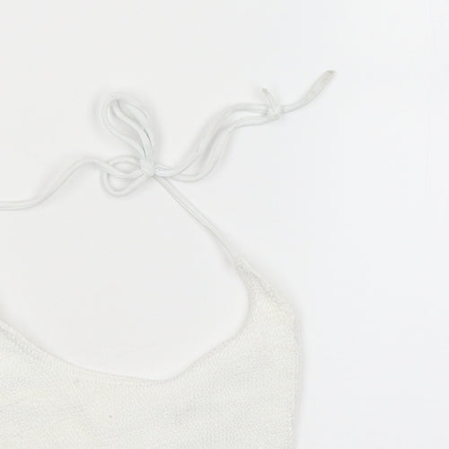 Missguided Womens White   Camisole Tank Size S