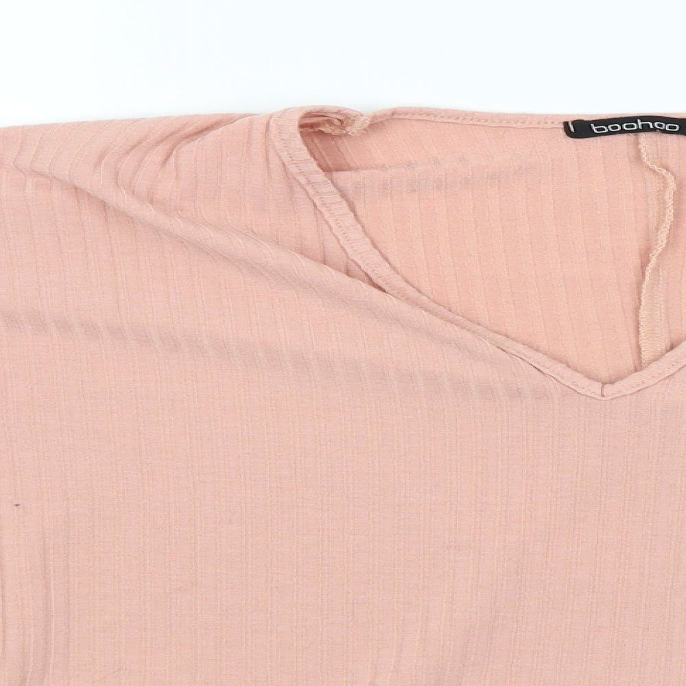 Boohoo Womens Pink   Pullover Jumper Size 10