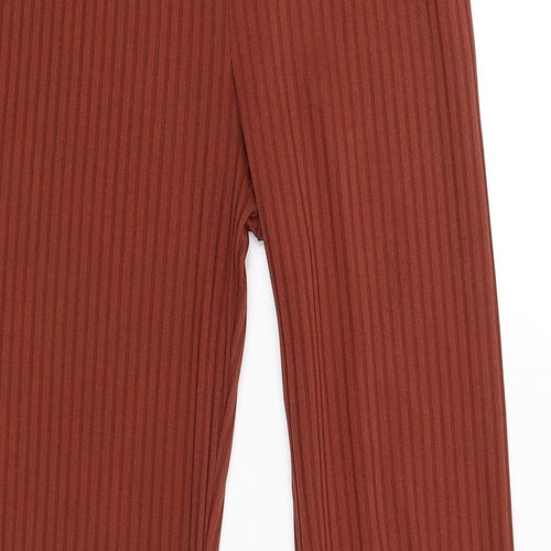 Club London Womens Brown   Capri Trousers Size 8 L35 in