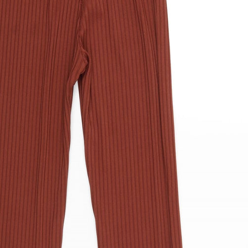 Club London Womens Brown   Capri Trousers Size 8 L35 in