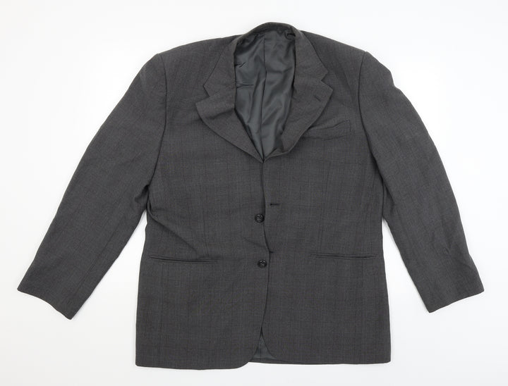 greenwoods Mens Grey Jacket Blazer Size 42