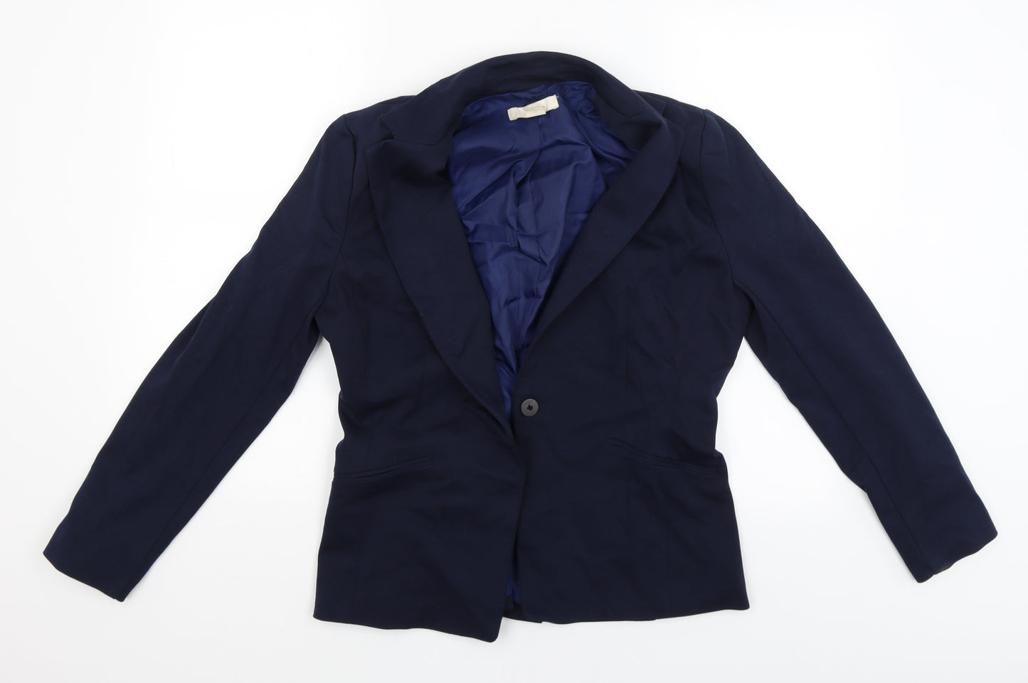 H&M Womens Blue   Jacket Blazer Size 14