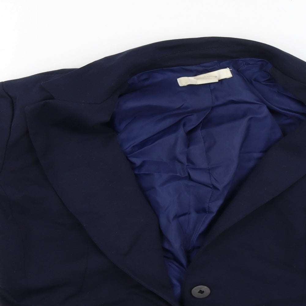 H&M Womens Blue   Jacket Blazer Size 14