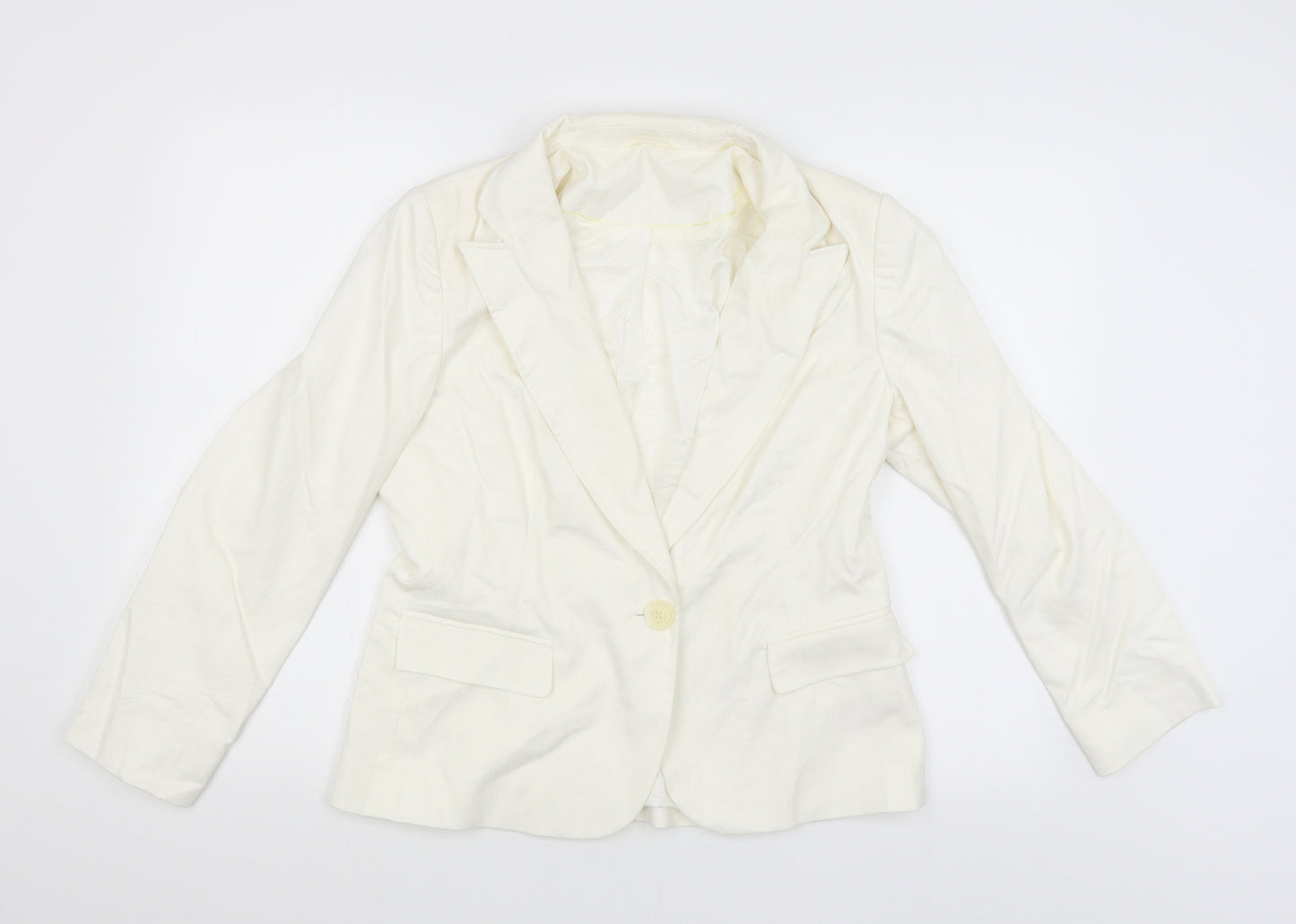 F&F Womens White   Jacket Blazer Size 14