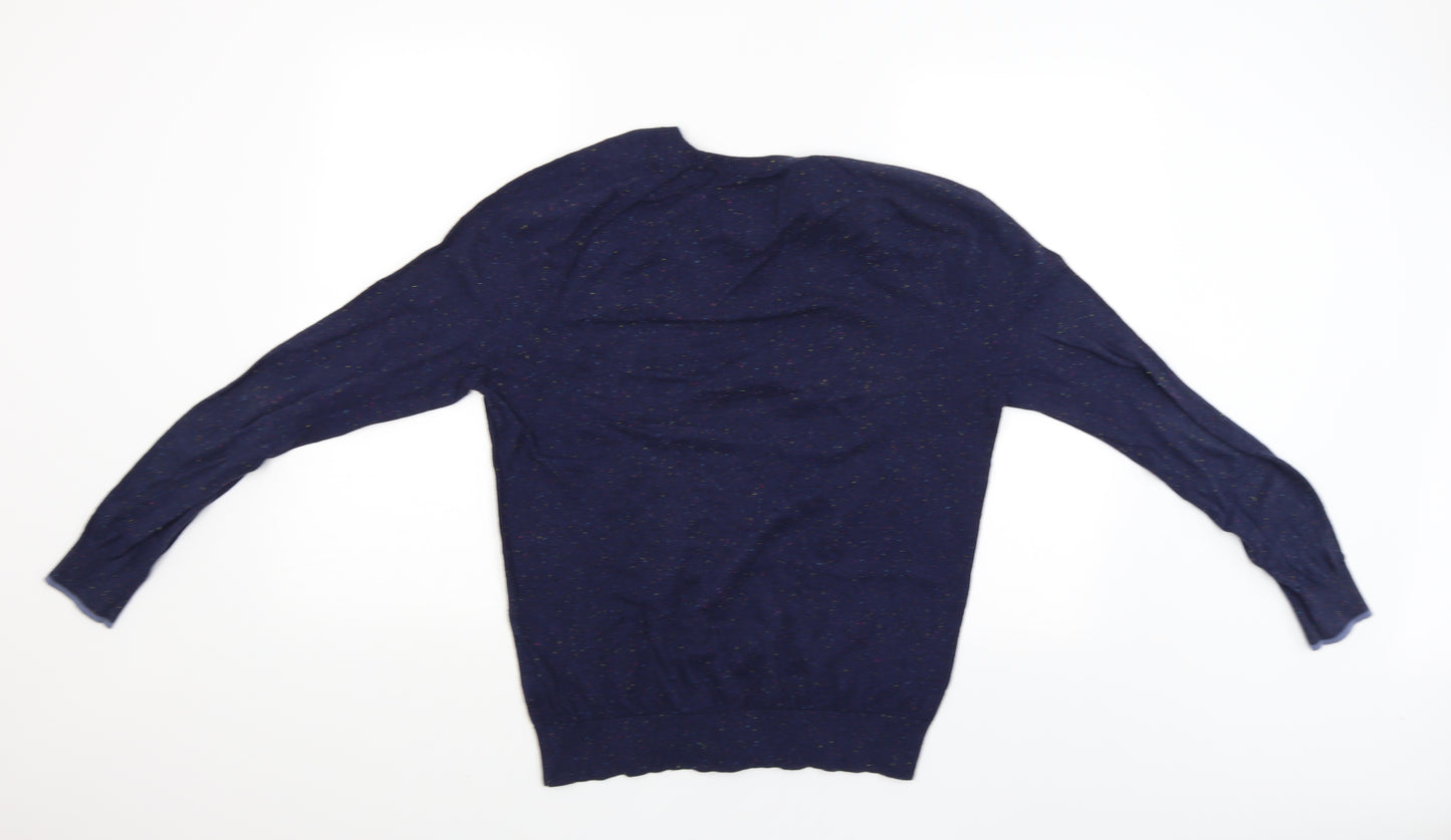 Jack Wills Mens Blue Polka Dot  Pullover Jumper Size M
