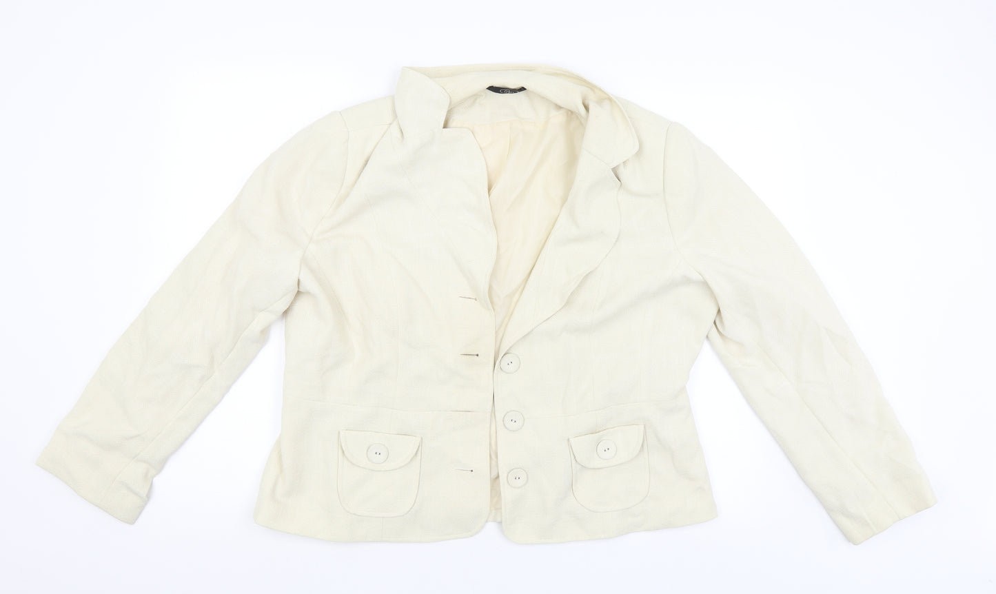 BM Womens Beige   Jacket  Size 18