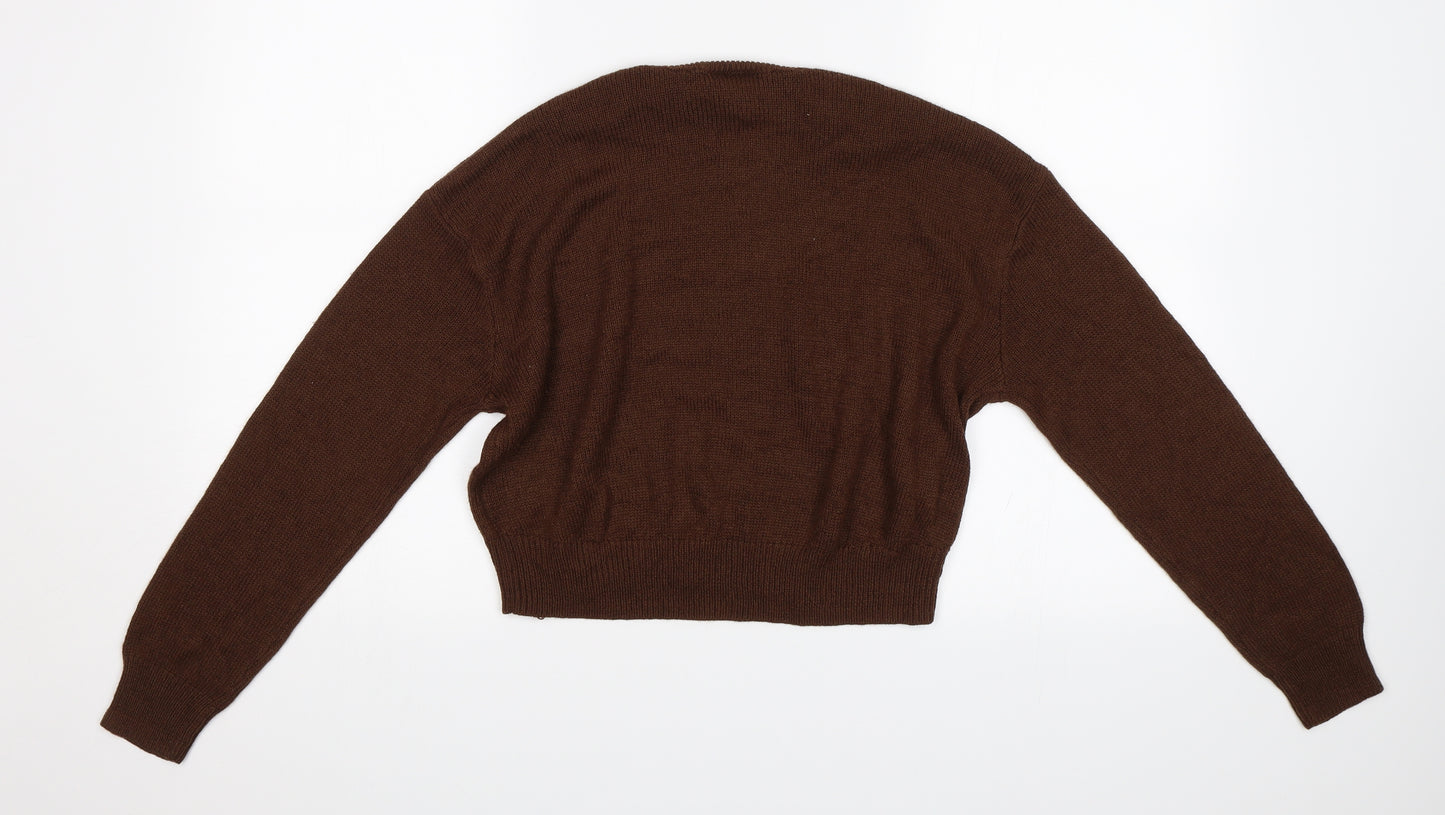 Divided Womens Brown   Pullover Jumper Size XS