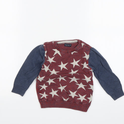 NEXT Baby Blue   Pullover Jumper Size 12-18 Months  - Stars