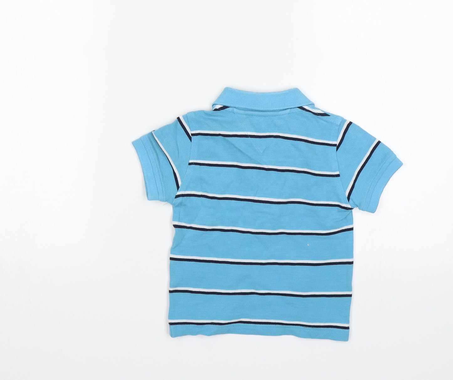 Tommy Hilfiger Baby Blue Striped  Basic Polo Size 18-24 Months