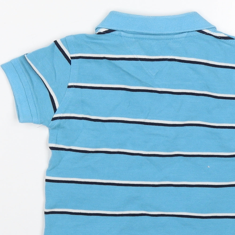 Tommy Hilfiger Baby Blue Striped  Basic Polo Size 18-24 Months