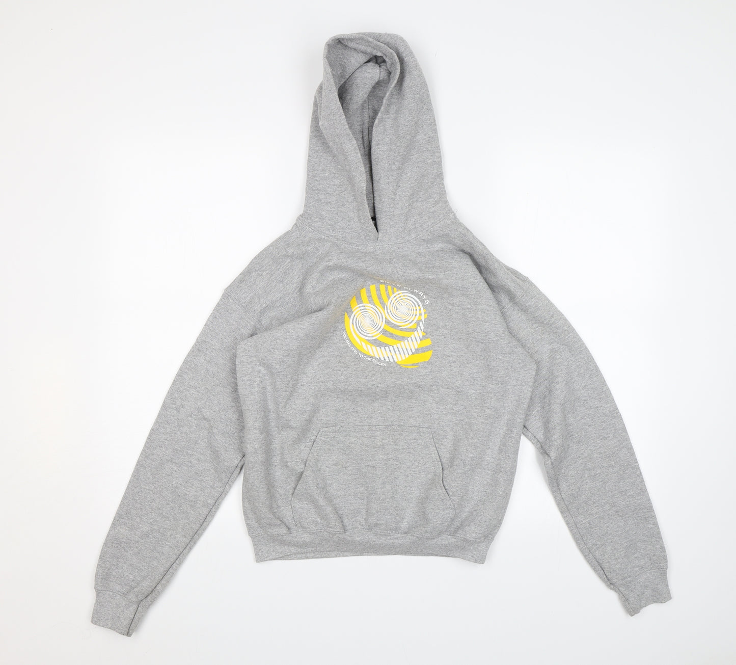 The Smiler Boys Grey   Pullover Hoodie Size L