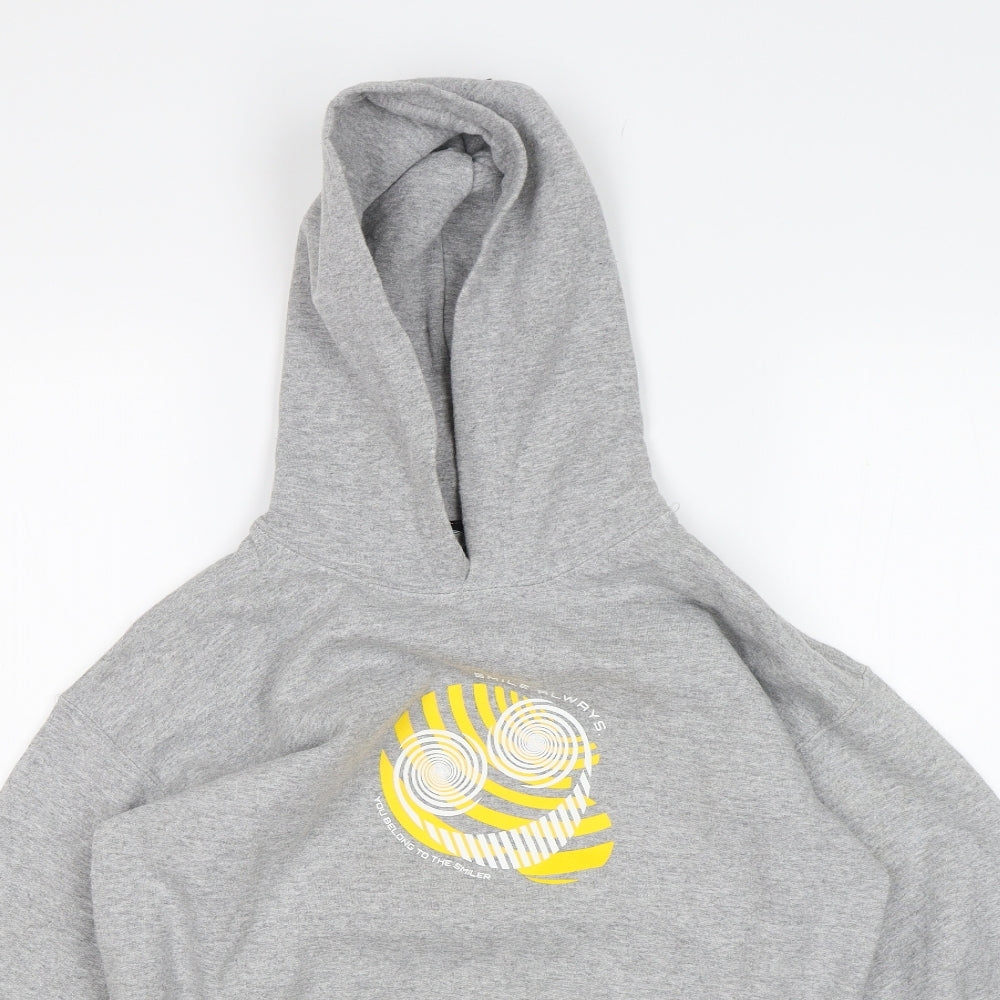 The Smiler Boys Grey   Pullover Hoodie Size L