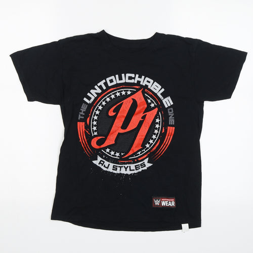 Authentic Wear Boys Black   Basic T-Shirt Size S  - The untouchable one