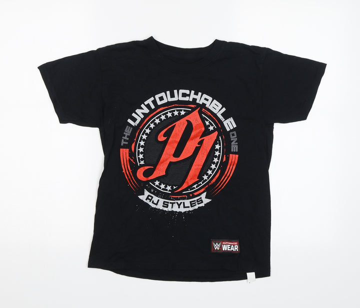 Authentic Wear Boys Black   Basic T-Shirt Size S  - The untouchable one