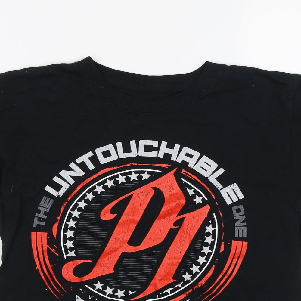 Authentic Wear Boys Black   Basic T-Shirt Size S  - The untouchable one