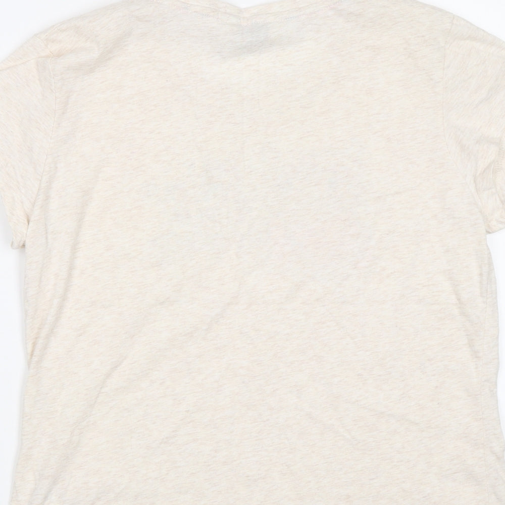 Love to Lounge Womens Beige Solid  Top Pyjama Top Size M  - Owl