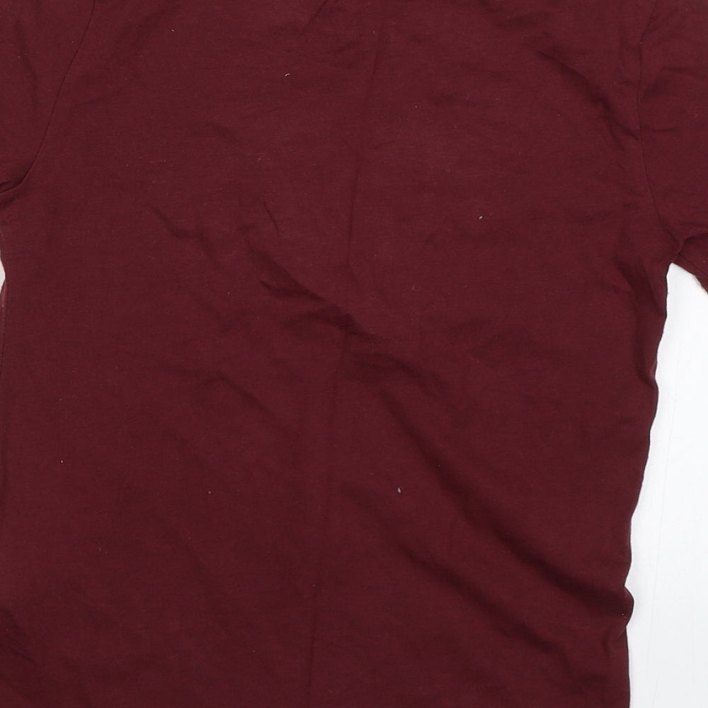 Abercrombie & Fitch Girls Red   Basic T-Shirt Size 7-8 Years