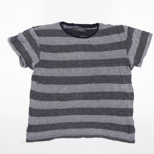 Primark Womens Blue Striped  Basic T-Shirt Size S