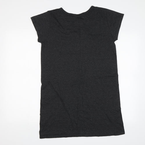Secret Possesions Womens Grey Solid  Top Dress Size M  - Cute as a cupcake