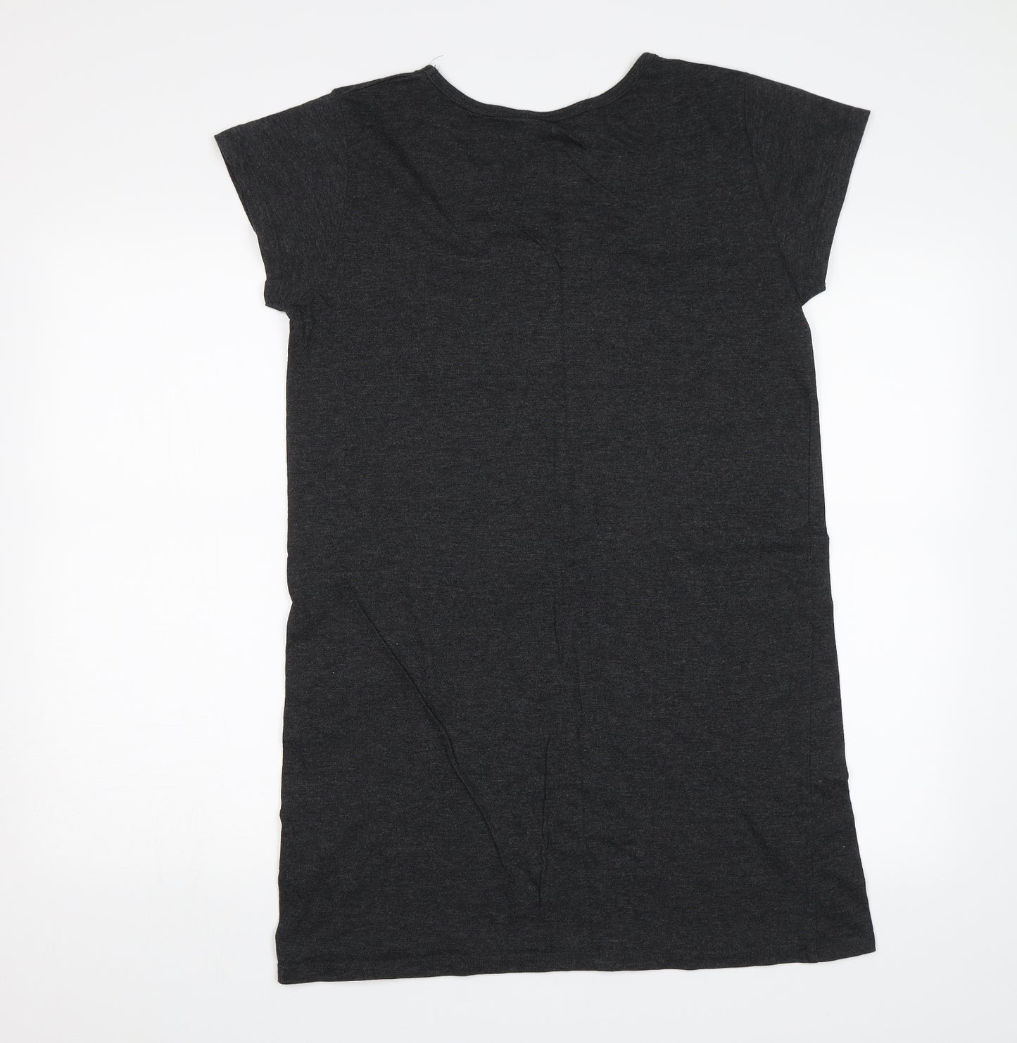 Secret Possesions Womens Grey Solid  Top Dress Size M  - Cute as a cupcake