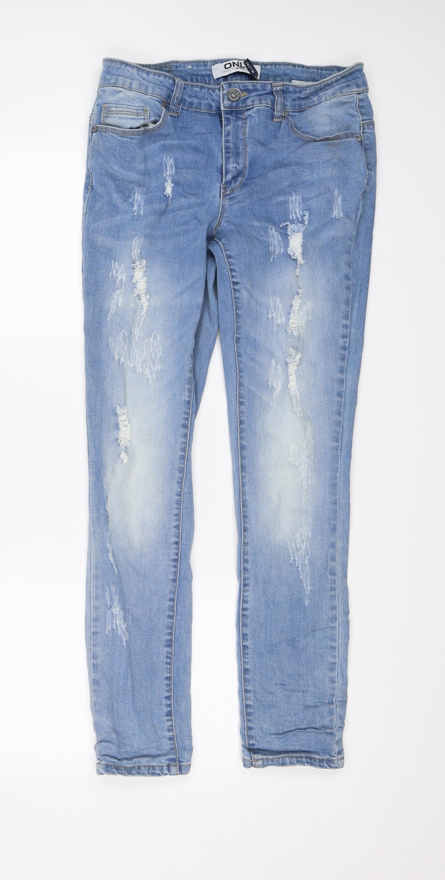 Only Mens Blue  Denim Skinny Jeans Size 30 in L28 in