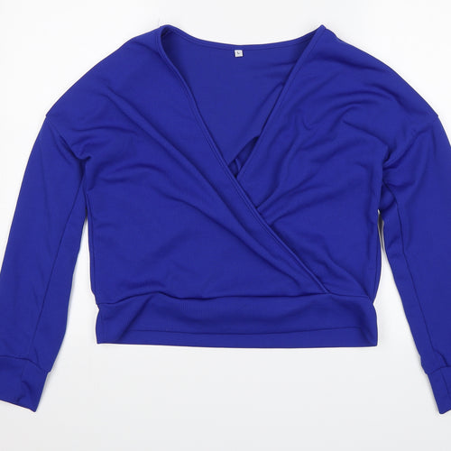 Preworn Womens Blue   Basic Blouse Size L