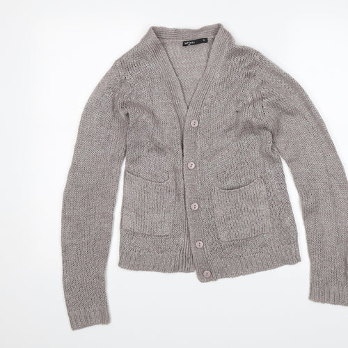 Lefties Womens Grey   Cardigan Jumper Size S