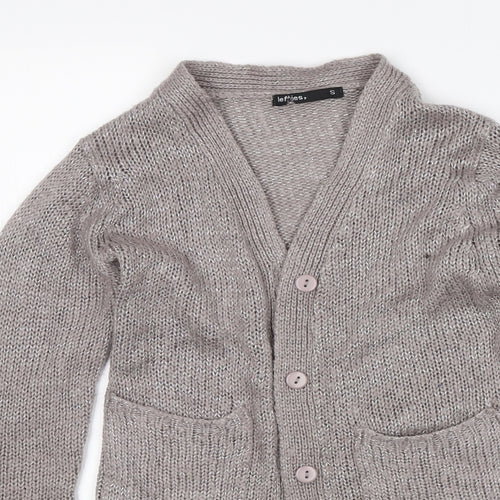 Lefties Womens Grey   Cardigan Jumper Size S