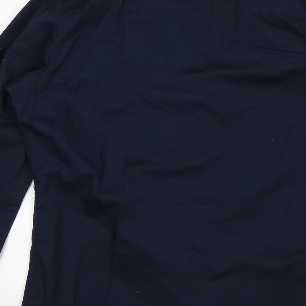 Twisted Soul Mens Blue    Button-Up Size S