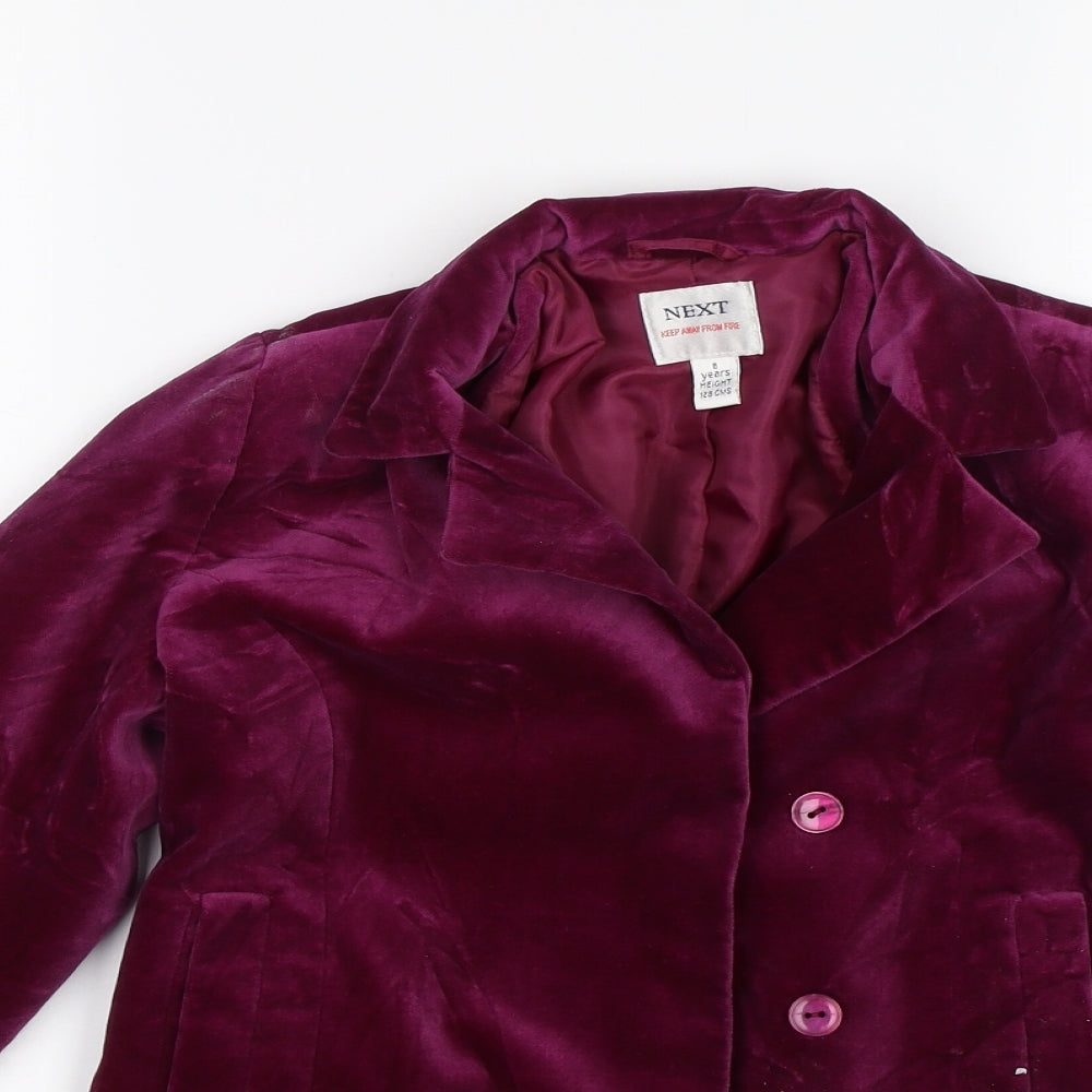 NEXT Girls Purple   Jacket Blazer Size 8 Years