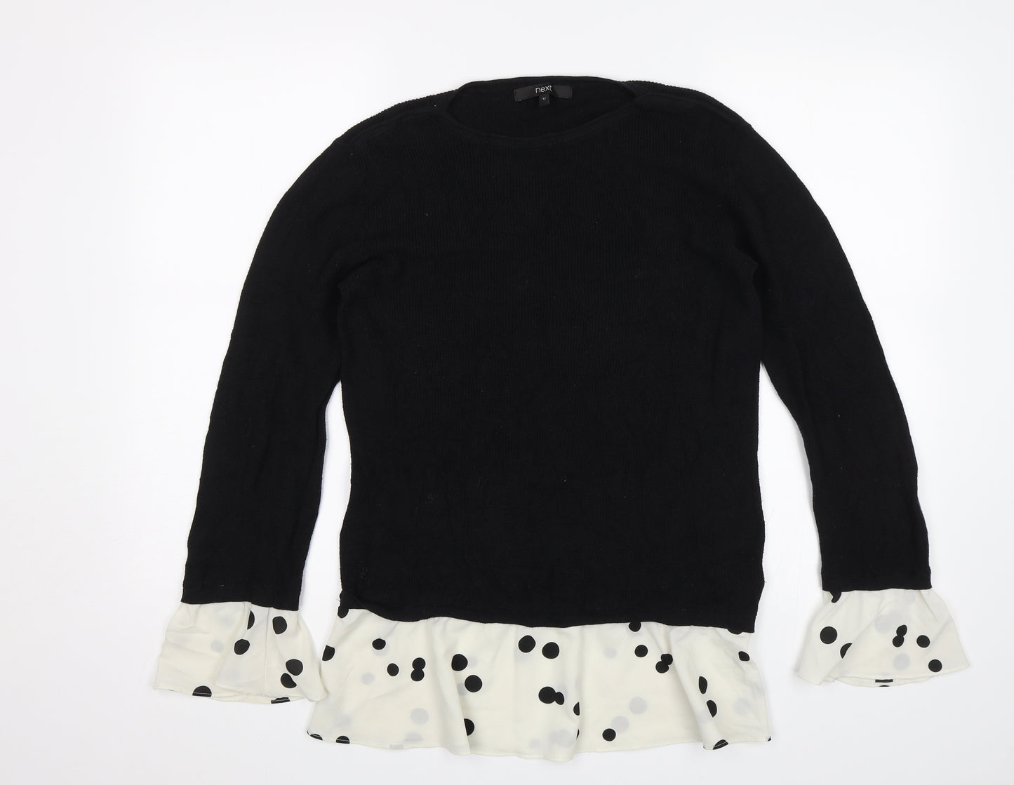NEXT Womens Black   Pullover Jumper Size 12