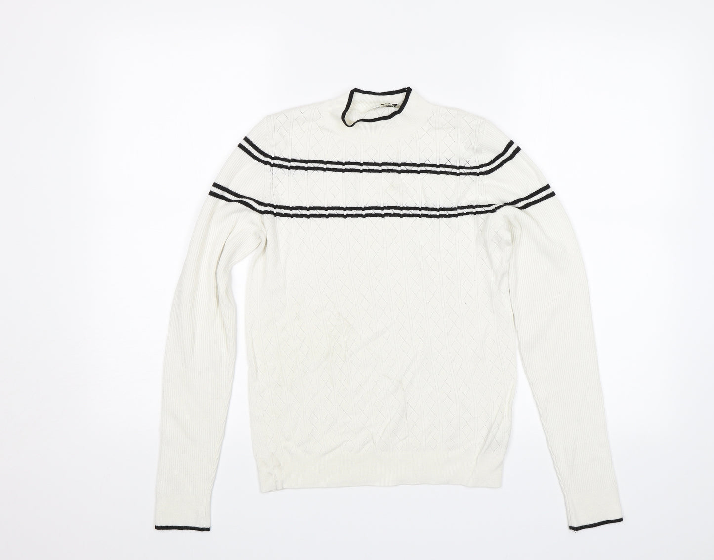 Miss Selfridge Womens White   Pullover Jumper Size 14