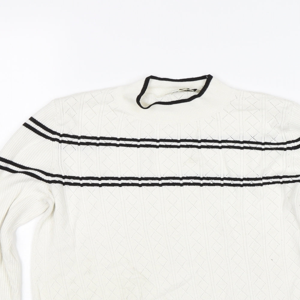 Miss Selfridge Womens White   Pullover Jumper Size 14