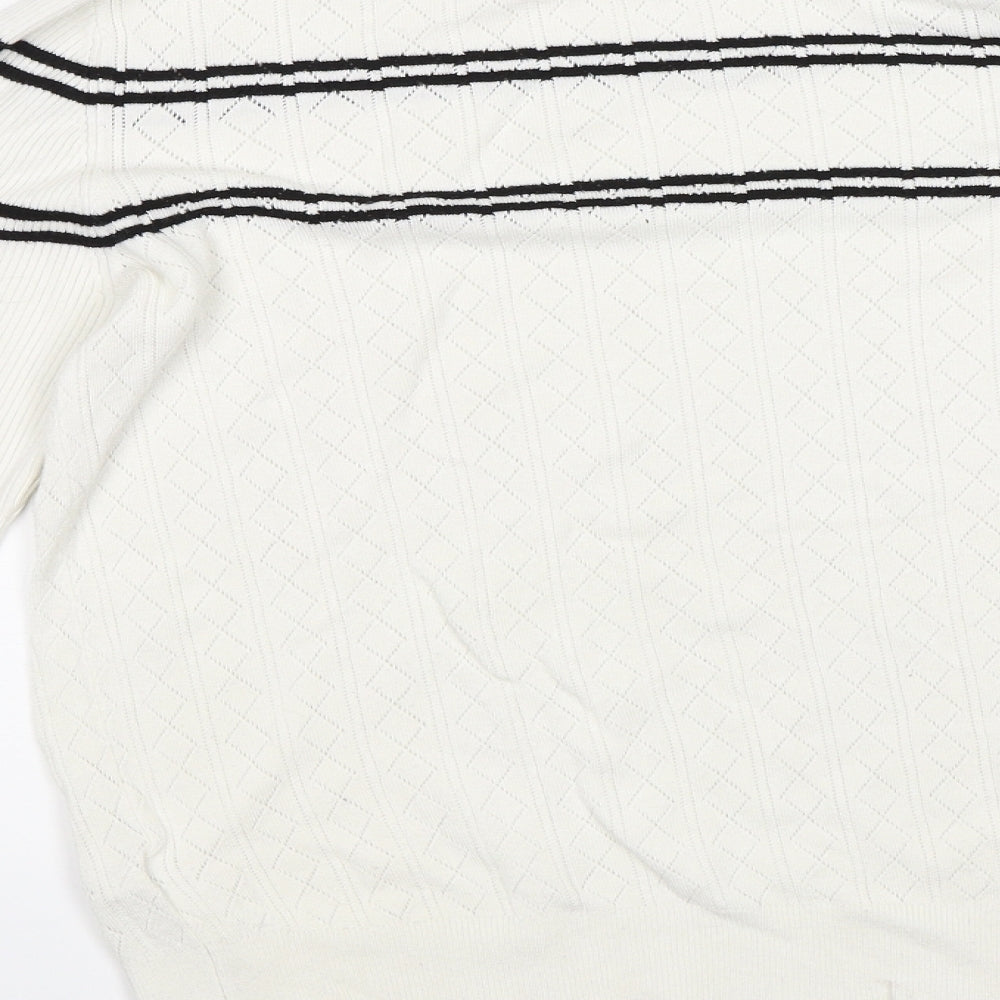 Miss Selfridge Womens White   Pullover Jumper Size 14