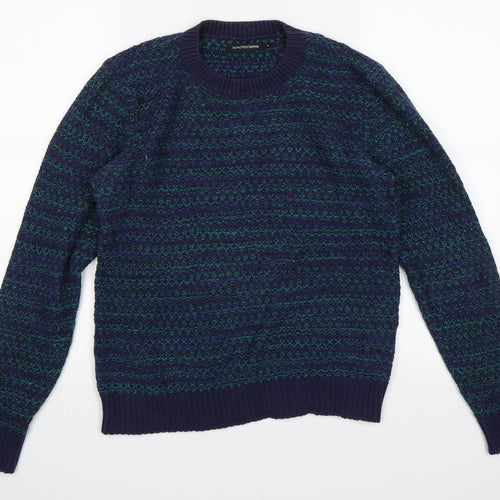 Monoprix Womens Blue   Pullover Jumper Size S
