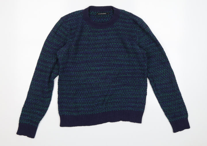 Monoprix Womens Blue Pullover Jumper Size S