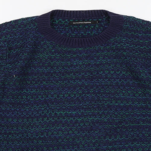 Monoprix Womens Blue   Pullover Jumper Size S