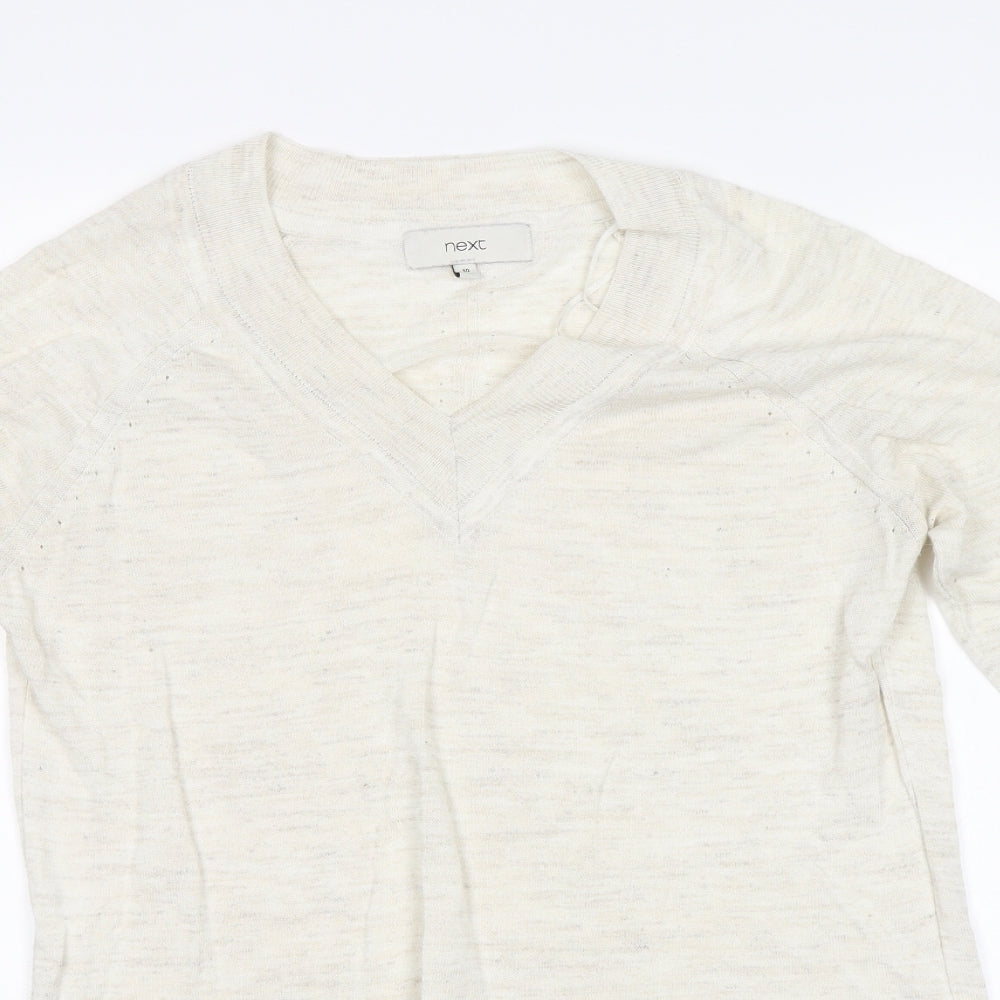 NEXT Womens White   Pullover Jumper Size 10