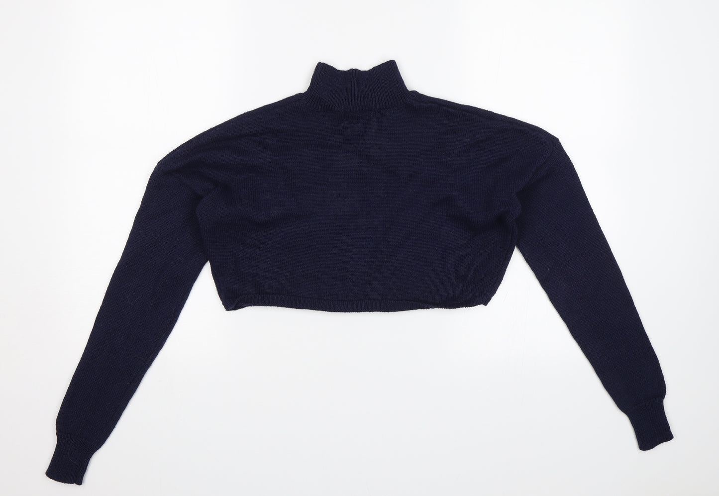 Missguided Womens Blue   Pullover Jumper Size 8  - Cropped