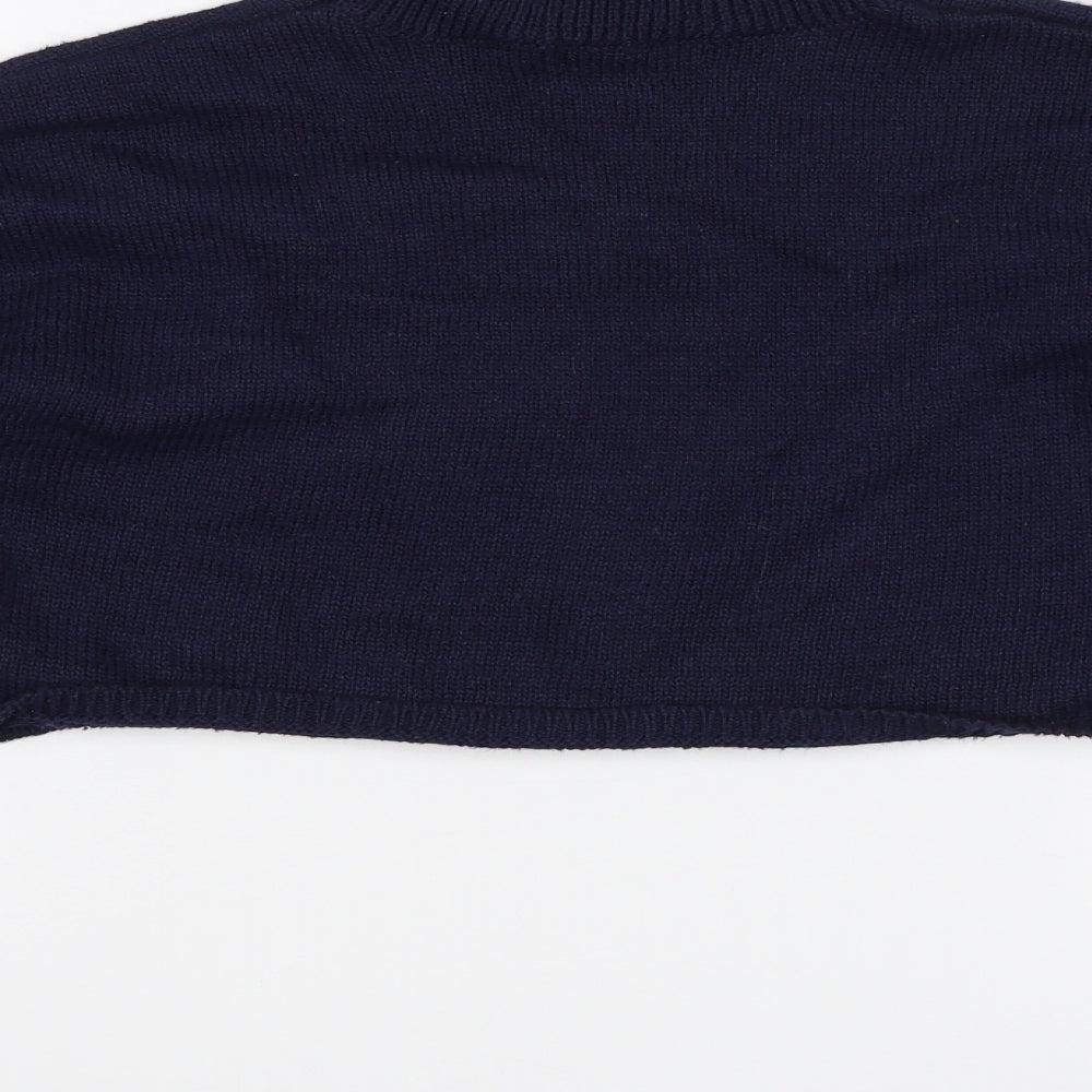 Missguided Womens Blue   Pullover Jumper Size 8  - Cropped