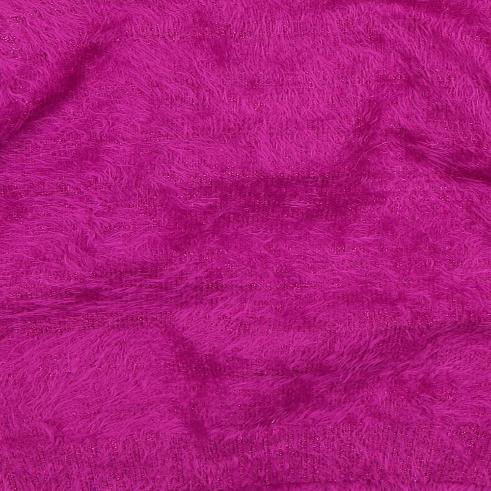 M&Co Girls Pink   Pullover Jumper Size 9-10 Years  - Christmas jumper