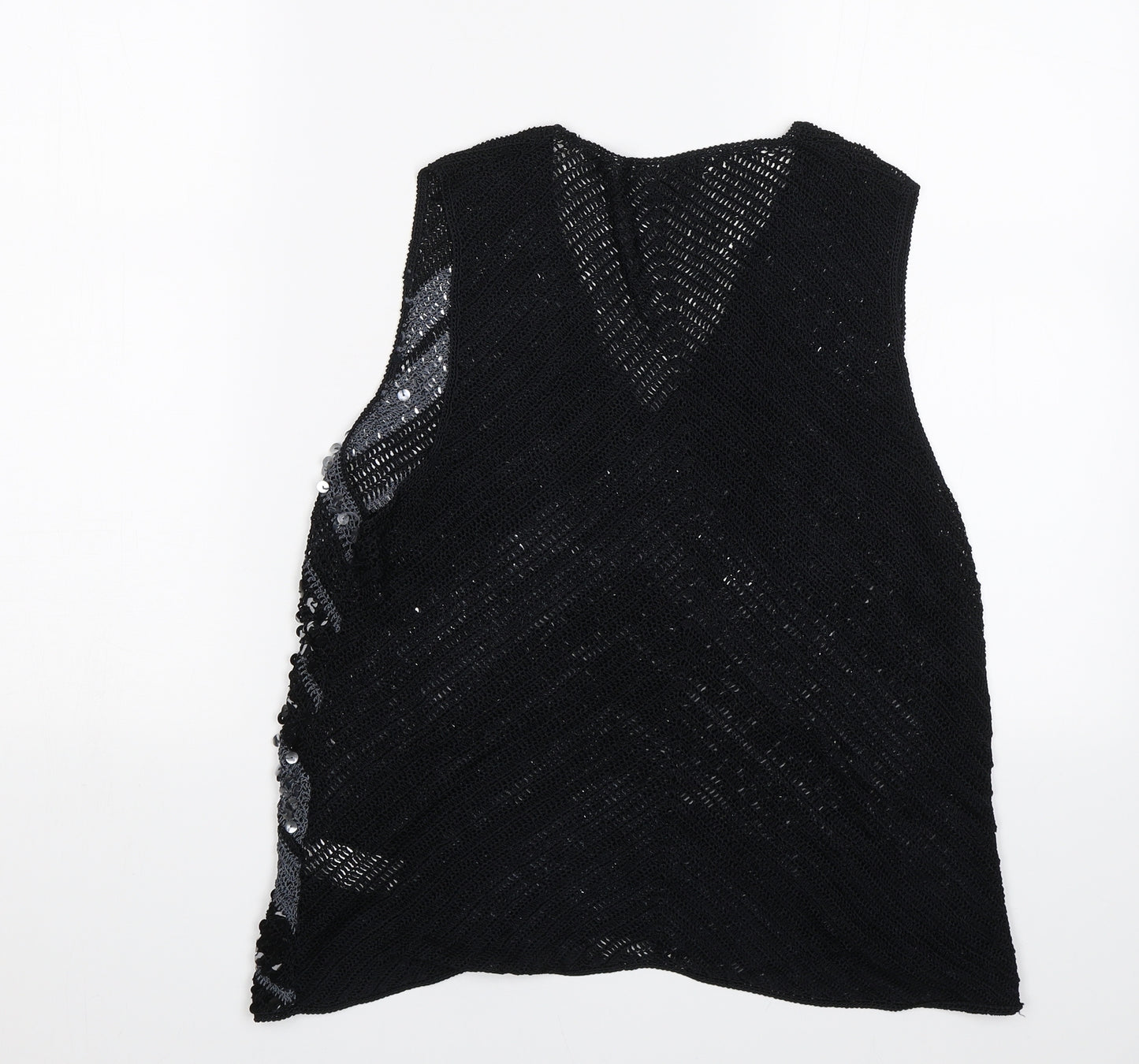 Marks and Spencer Womens Black Striped  Basic Blouse Size 18